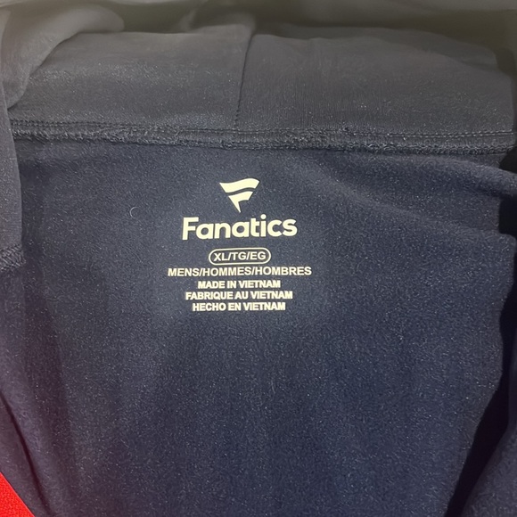 Fanatics NBA Washington Wizards Blue and Red Full Zip Hoodie - Picture 2 of 5